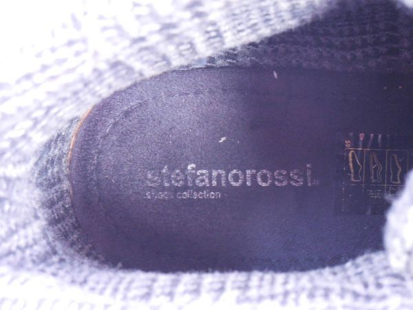 即決 stefanorossi ステファノロッシ メンズ ブーツ 28 cm 本革 ブラック系 中古_画像6