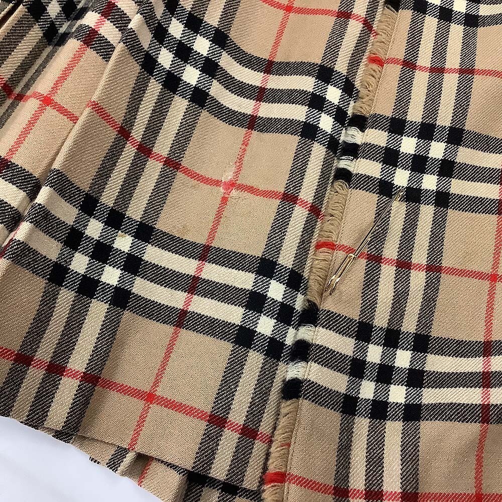 Burberry's バーバリーズ スカート ひざ丈 プリーツ ラップスカート ベージュ系 - [PT15062]_画像6