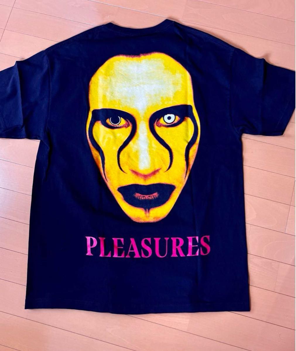 PLEASURES MarilynMansonコラボ Tシャツ XL バンドTシャツ PLEASURES MarilynMansonコラボ Tシャツ XL バンドTシャツ
