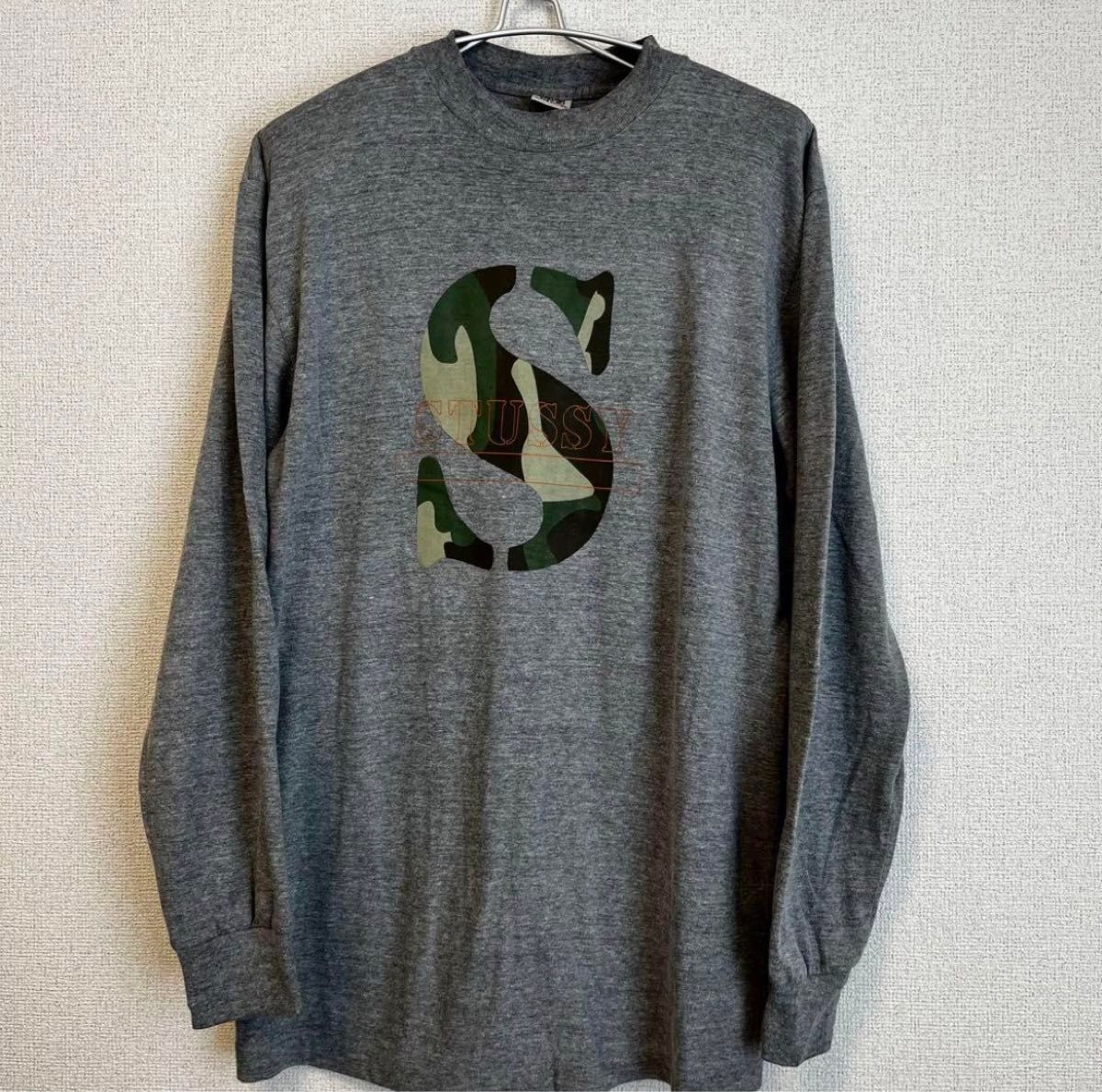 90s 白タグ old stussy ペンキ飛び ロンt usa製 Stussy ロンT 白タグ USA 90S old stussy|Yahoo!フリマ(旧