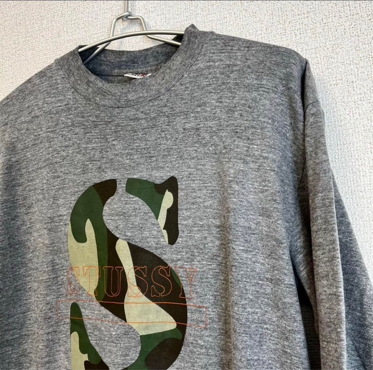90s 白タグ old stussy ペンキ飛び ロンt usa製 Stussy ロンT 白タグ USA 90S old stussy|Yahoo!フリマ(旧