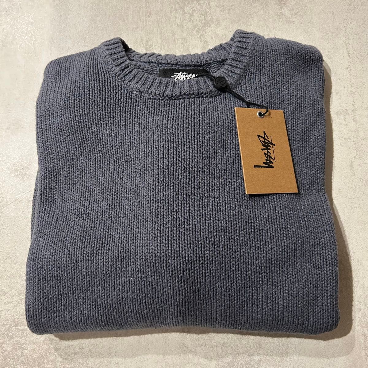 Stussy Surfman Icon Sweater Dusty Blue L|Yahoo!フリマ(旧 Stussy Surfman Icon Sweater Dusty Blue L|Yahoo!フリマ(旧