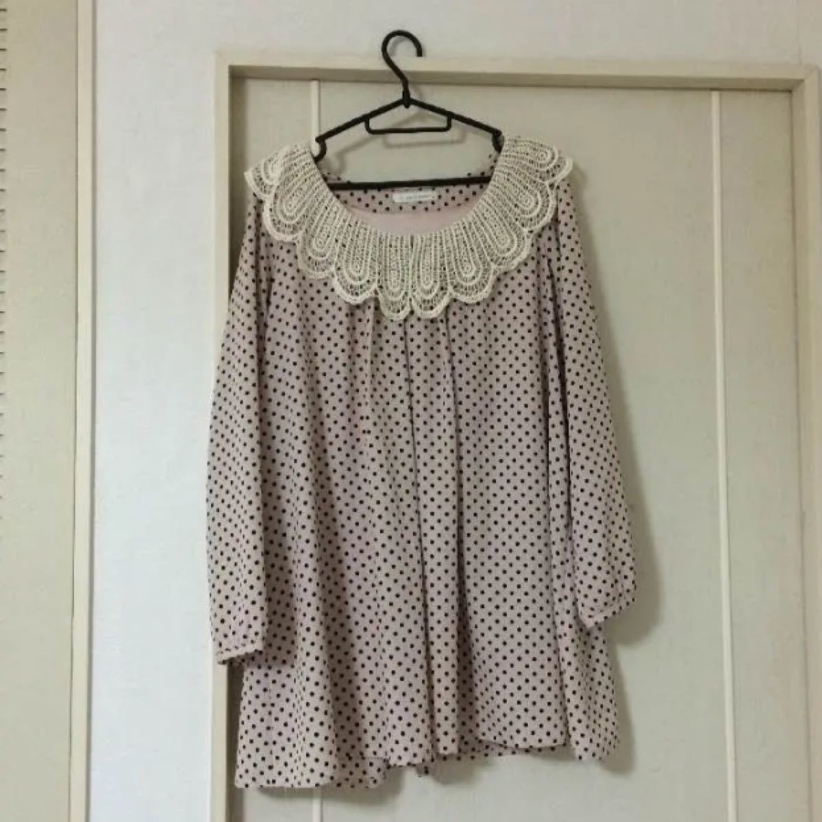 Paypayフリマ 本田翼ちゃん Lowrys Farm 襟レースドットワンピ Paypayフリマ 本田翼ちゃん Lowrys Farm 襟レースドットワンピ