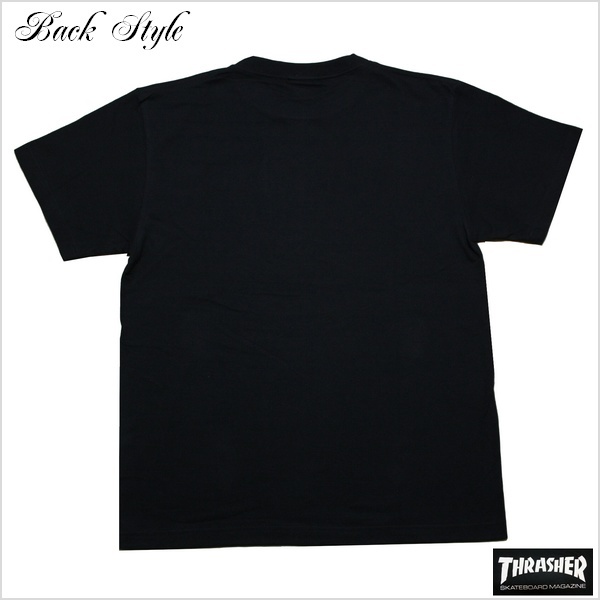 新品 THRASHER Tシャツ L スラッシャー ストリート スケボー スケーター 黒 ブラック TH8101_画像3
