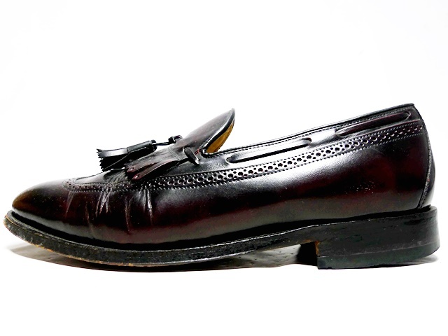  быстрое решение *JOHNSTON&MURPHY*27.5cm кожа кисточка Loafer John камень and ma-fi- мужской подпалина чай натуральная кожа бизнес натуральная кожа обувь кожа обувь 