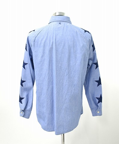 BALABUSHKA REMNANTS バラブシュカ レムナンツ 5 STAR DENIM SHIRTS L/S 5スターデニムシャツ 4 INDIGO 長袖 星 WORK SHIRT ワークシャツ_画像2