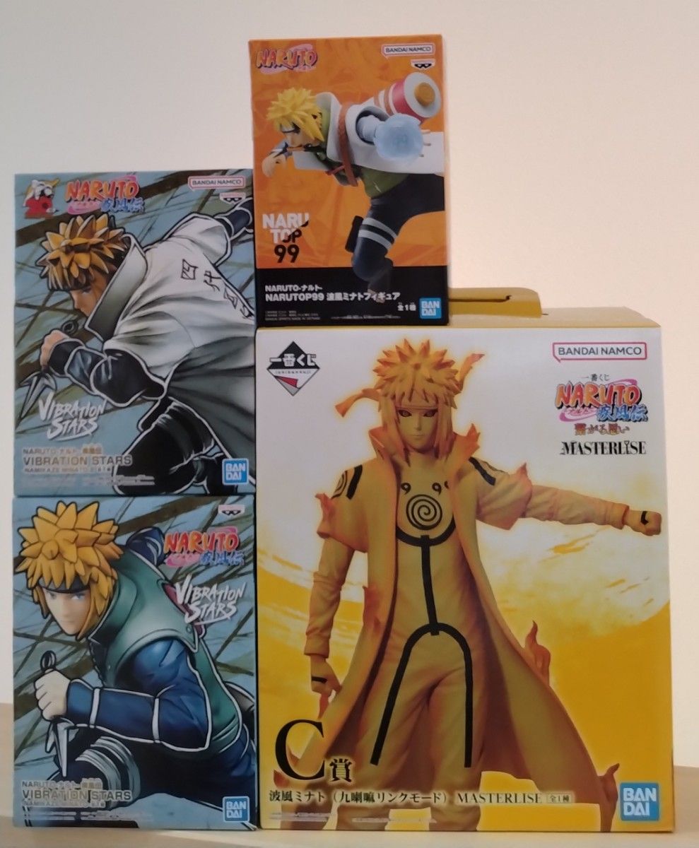 NARUTO-ナルト-疾風伝 波風ミナト フィギュア 4体セット NARUTO-ナルト-疾風伝 波風ミナト フィギュア 4体セット