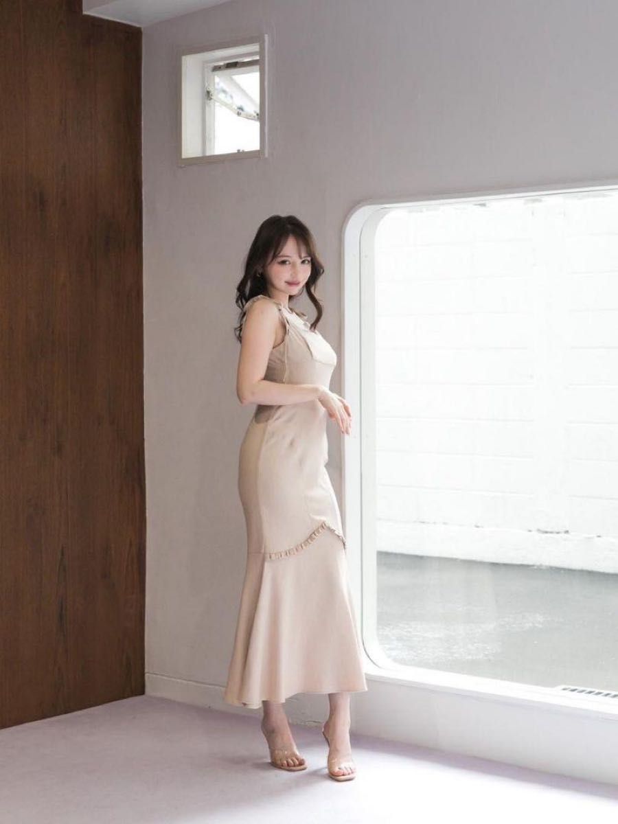 andmary ロングワンピース 美品 ANDMARY アンドマリー アリーチェフリルドレス ロング
