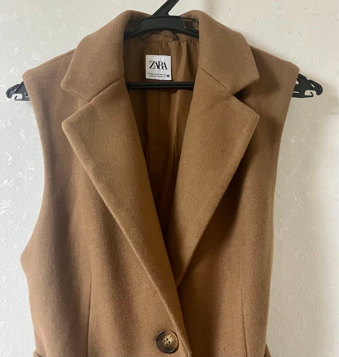 ZARA ザラ ノースリーブコート ベスト ロングジレ ロングベスト ZARA ザラ ノースリーブコート ベスト ロングジレ ロングベスト