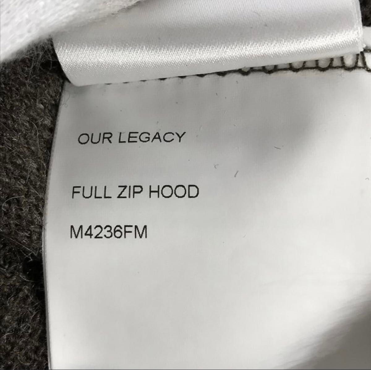 OUR LEGACY FULL ZIP HOOD GREY MOHAIR /アワーレガシー 23AW 48 OUR LEGACY FULL ZIP HOOD GREY MOHAIR /アワーレガシー 23AW 48