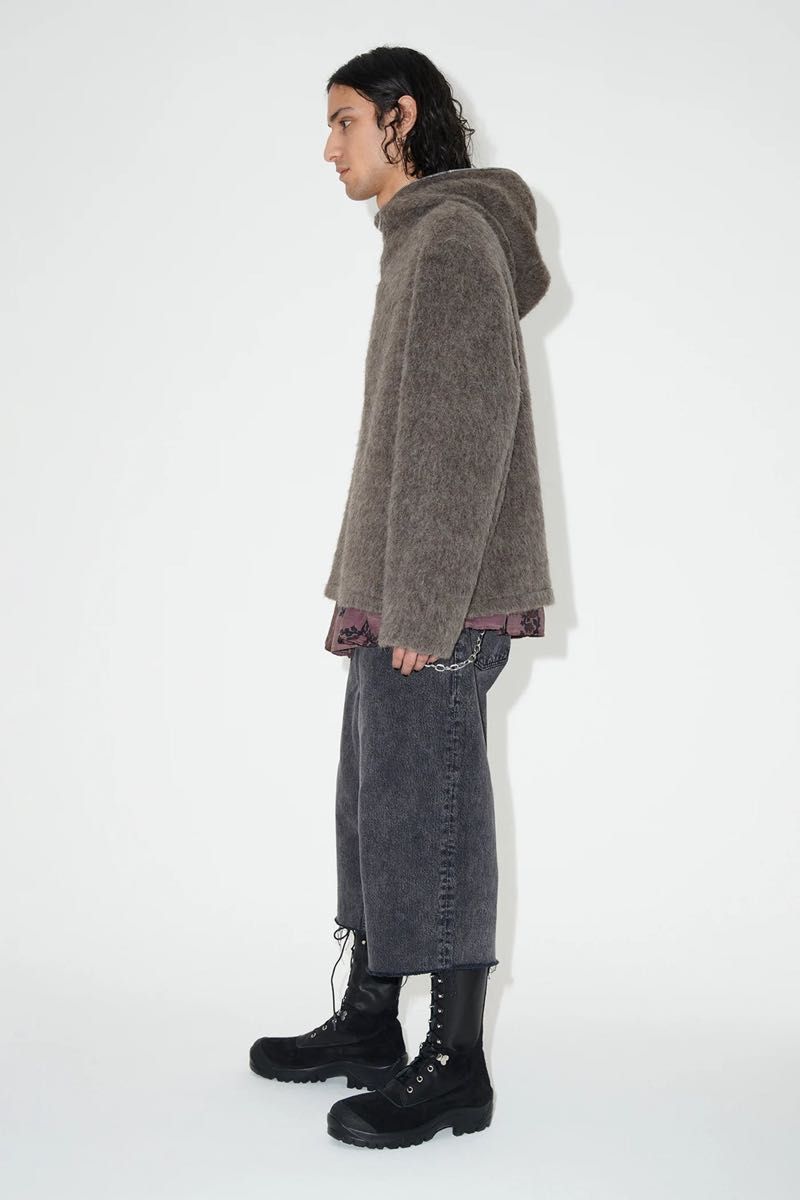 OUR LEGACY FULL ZIP HOOD GREY MOHAIR /アワーレガシー 23AW 48 OUR LEGACY FULL ZIP HOOD GREY MOHAIR /アワーレガシー 23AW 48