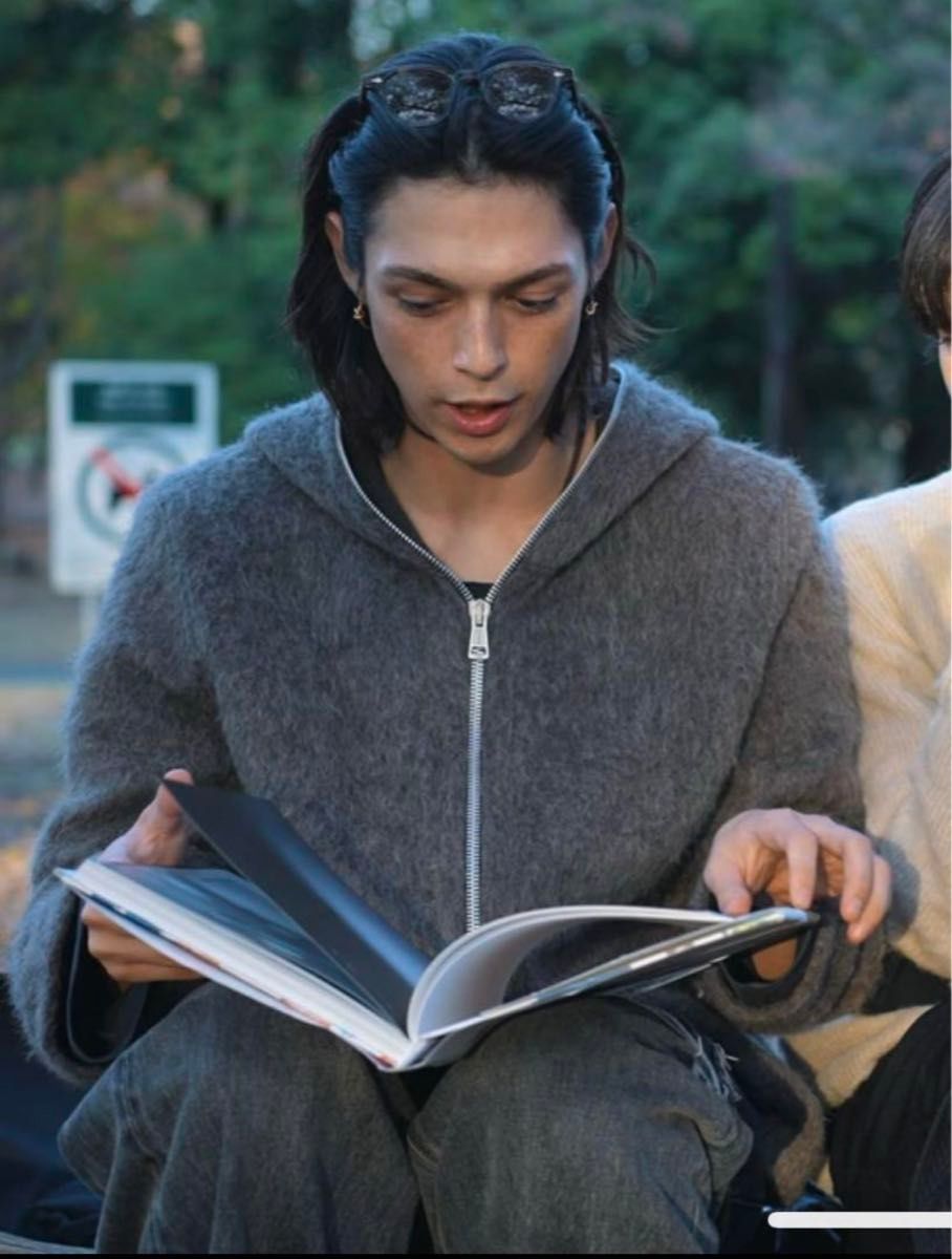 OUR LEGACY FULL ZIP HOOD GREY MOHAIR /アワーレガシー 23AW 48 OUR LEGACY FULL ZIP HOOD GREY MOHAIR /アワーレガシー 23AW 48