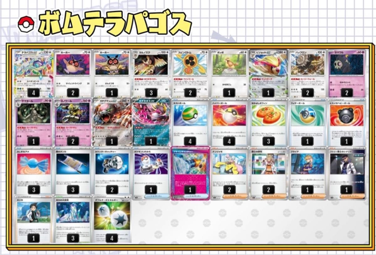 プライムキャッチャー採用 ボム型 テラパゴスデッキ プレイ用 プライムキャッチャー採用 ボム型 テラパゴスデッキ プレイ用