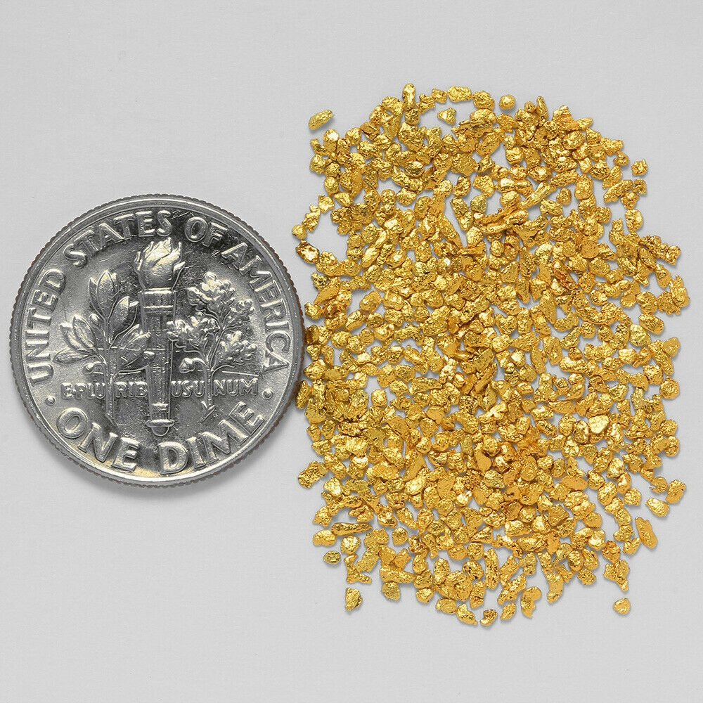 金ナゲットアラスカ鉱脈金塊ゴールドフィンガー 砂金粒0.6137ｇ_画像1