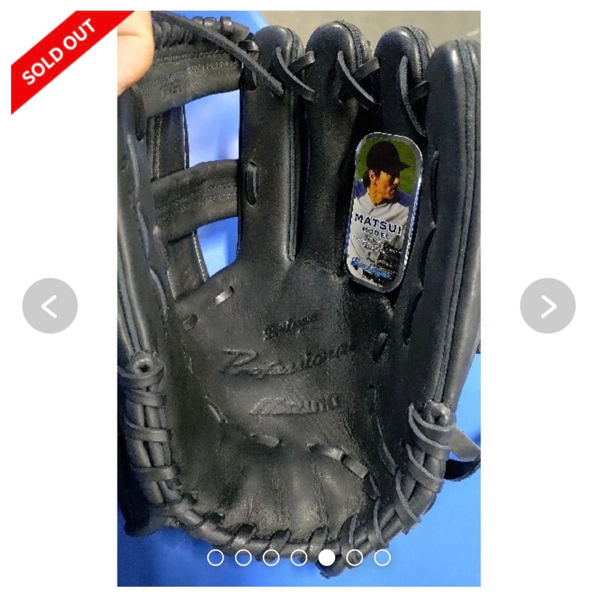 激レア】 Mizuno ミズノ グローブ 黒 ロゴ青 松井秀喜モデル 激レア】 Mizuno ミズノ グローブ 黒 ロゴ青 松井秀喜モデル