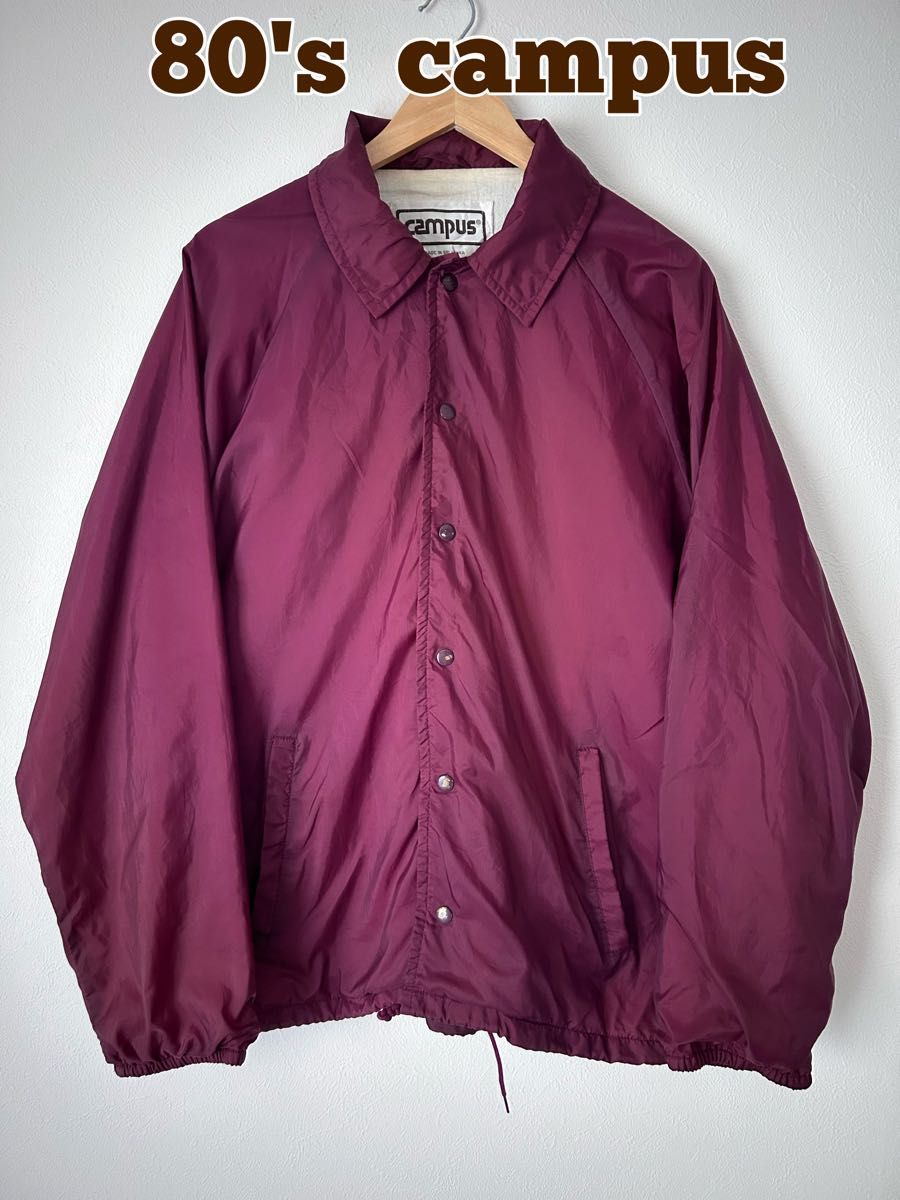 80's 古着 campus キャンパス コーチジャケット ナイロン 80's 古着 campus キャンパス コーチジャケット ナイロン