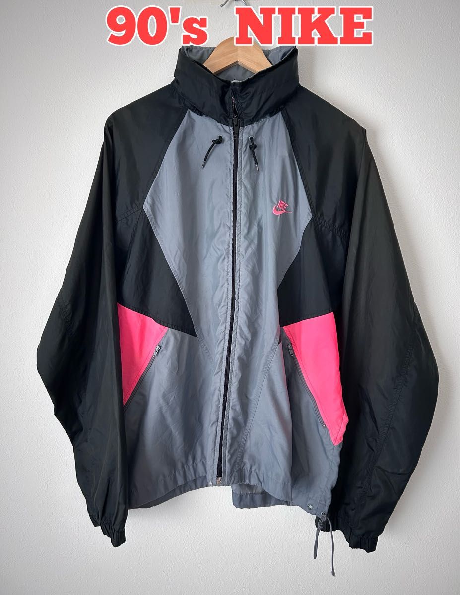 90's 古着 NIKE ナイキ ナイロンジャケット ナイロンパーカー 90's 古着 NIKE ナイキ ナイロンジャケット ナイロンパーカー