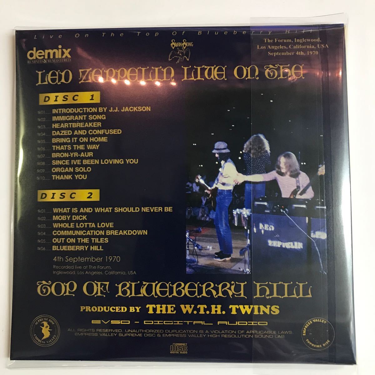LED ZEPPELIN / LIVE ON THE TOP OF BLUEBERRY HILL - DEMIX LED ZEPPELIN / LIVE ON THE TOP OF BLUEBERRY HILL - DEMIX