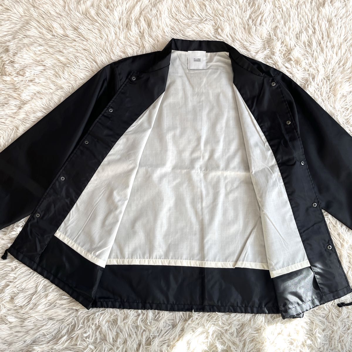 美品】CLANE HOMME クラネオム コーチジャケット Lサイズ 2 美品】CLANE HOMME クラネオム コーチジャケット Lサイズ 2
