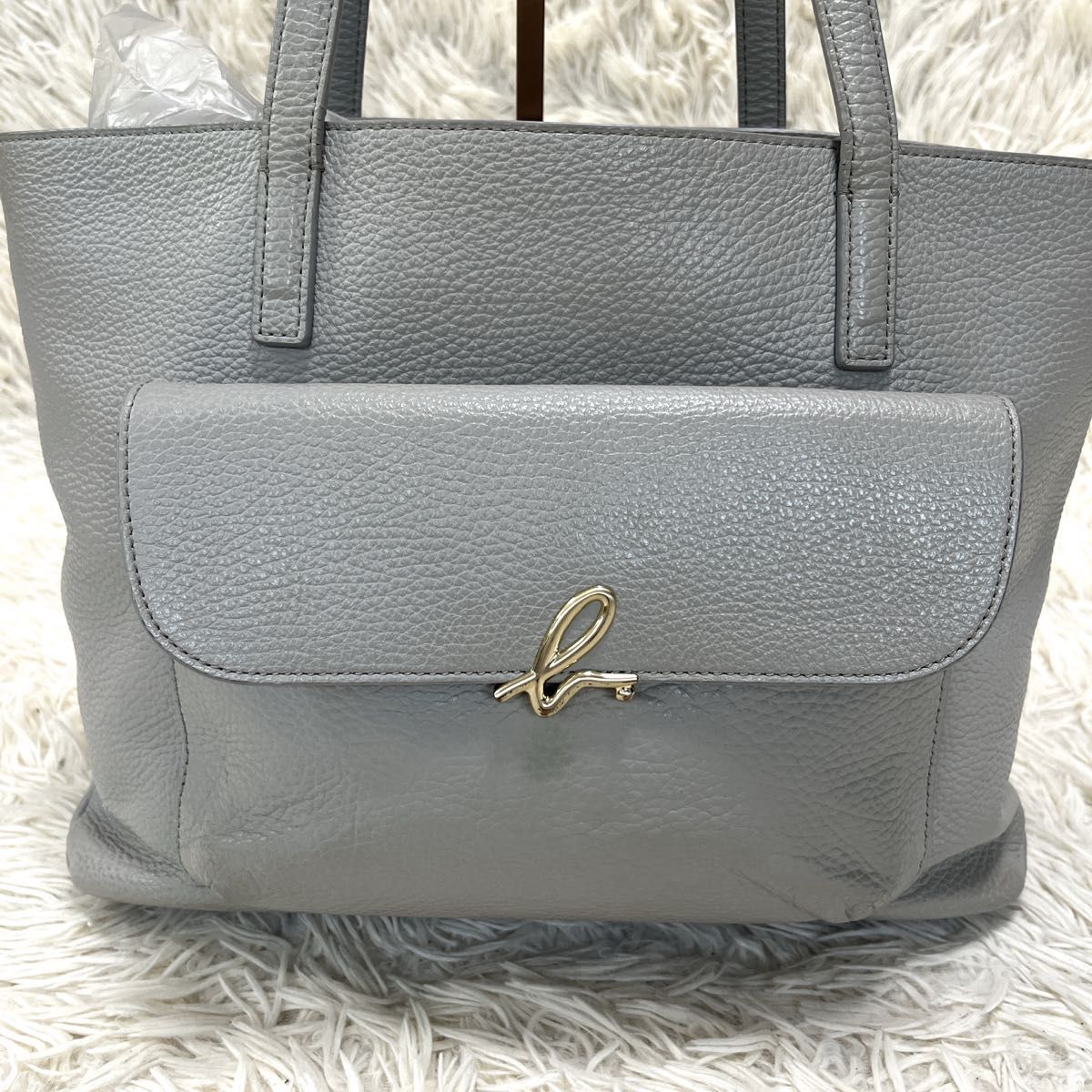 agnes b アニエスベー トートバッグ グレー ビジネスバッグ A4 agnes b アニエスベー トートバッグ グレー ビジネスバッグ A4