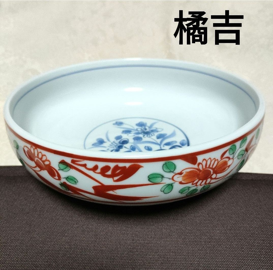 美品〉たち吉 花柄 和食器 赤絵 菓子鉢 煮物鉢 サラダ鉢 丸鉢 丸 美品〉たち吉 花柄 和食器 赤絵 菓子鉢 煮物鉢 サラダ鉢 丸鉢 丸