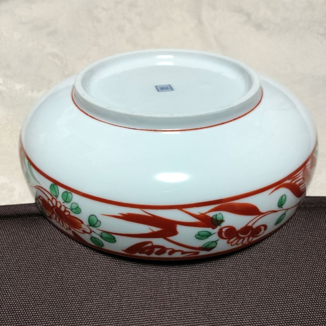 美品〉たち吉 花柄 和食器 赤絵 菓子鉢 煮物鉢 サラダ鉢 丸鉢 丸 美品〉たち吉 花柄 和食器 赤絵 菓子鉢 煮物鉢 サラダ鉢 丸鉢 丸