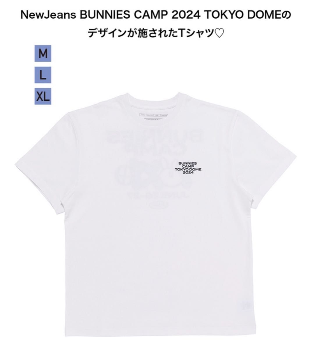 NewJeans Tシャツ 東京ドーム Mサイズ 半袖 ホワイト バニーズ NewJeans Tシャツ 東京ドーム Mサイズ 半袖 ホワイト バニーズ