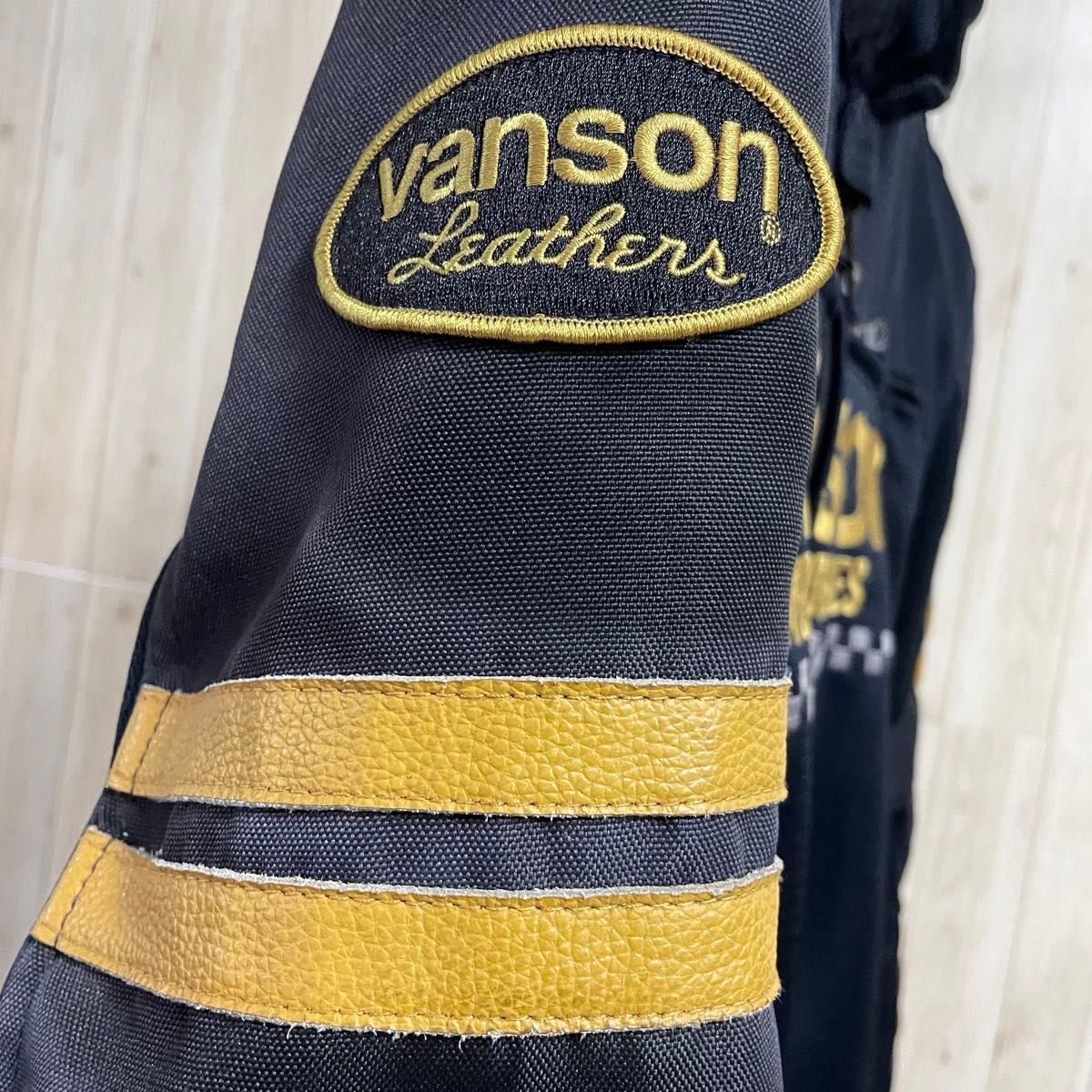 VANSON メッシュライダースジャケット ロゴ刺繍 ストレッチ VANSON メッシュライダースジャケット ロゴ刺繍 ストレッチ