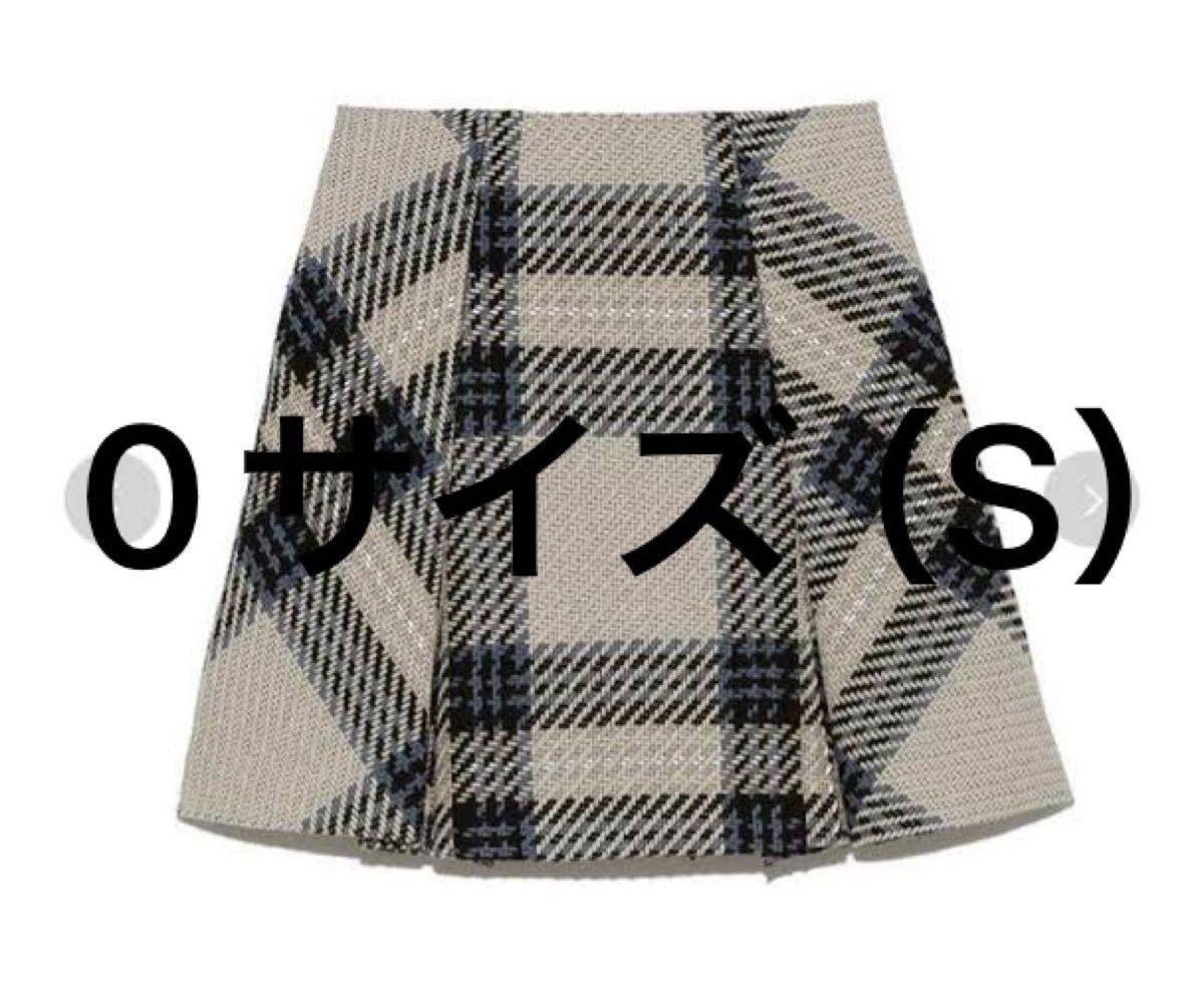 SNIDEL スナイデル ロービングチェックミニスカート IVR size0 SNIDEL スナイデル ロービングチェックミニスカート IVR size0