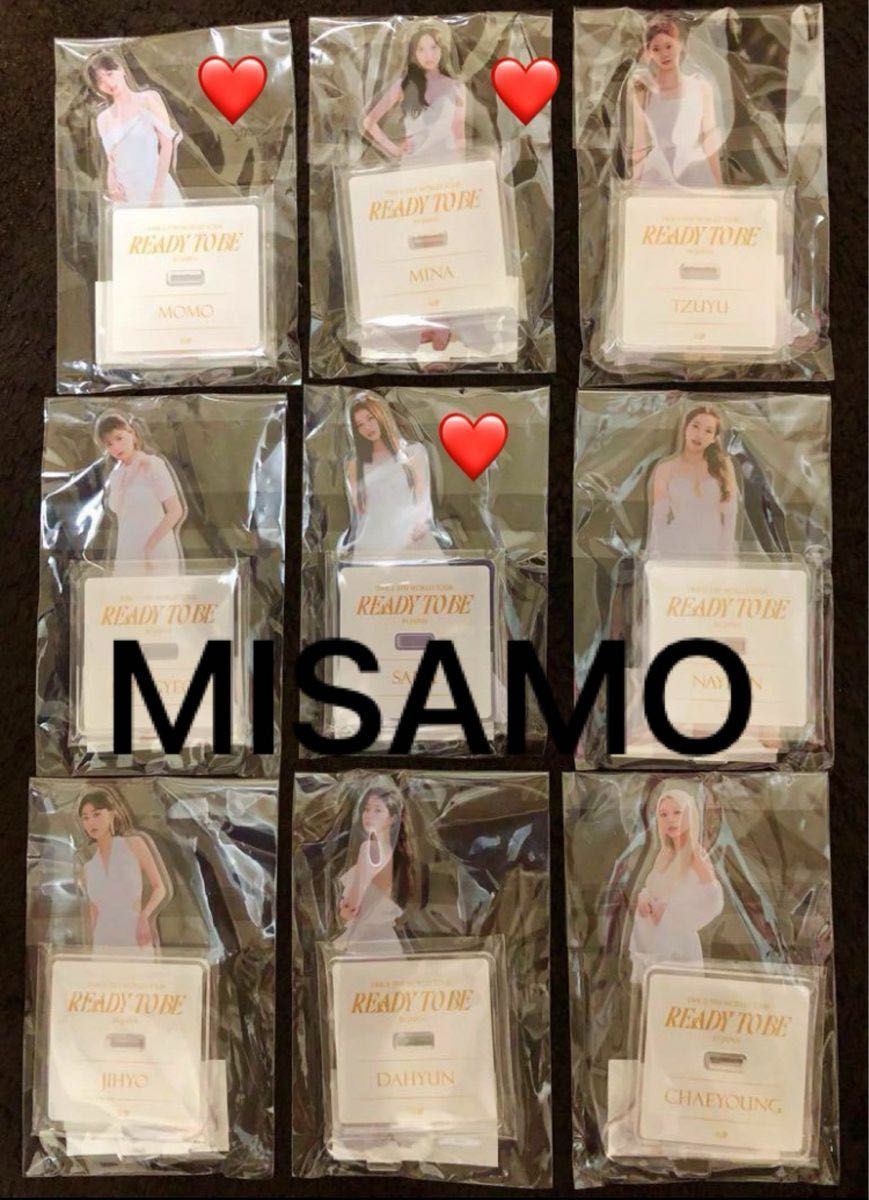 TWICE MISAMO masterpiece ミサモグッズ アクスタ ミナ サナ TWICE MISAMO masterpiece ミサモグッズ アクスタ ミナ サナ