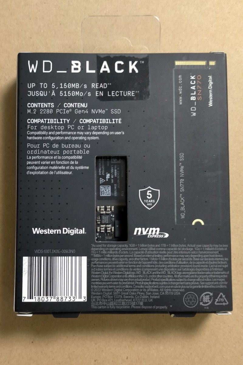 年始セール Western Digital 内蔵SSD 1TB WD Black SN770 PCIe 4 年始セール Western Digital 内蔵SSD 1TB WD Black SN770 PCIe 4