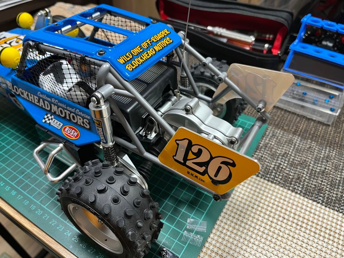 TAMIYA 1/10 ワイルドワンオフローダー BLOCKHEAD MOTORS サーボ TAMIYA 1/10 ワイルドワンオフローダー BLOCKHEAD MOTORS サーボ