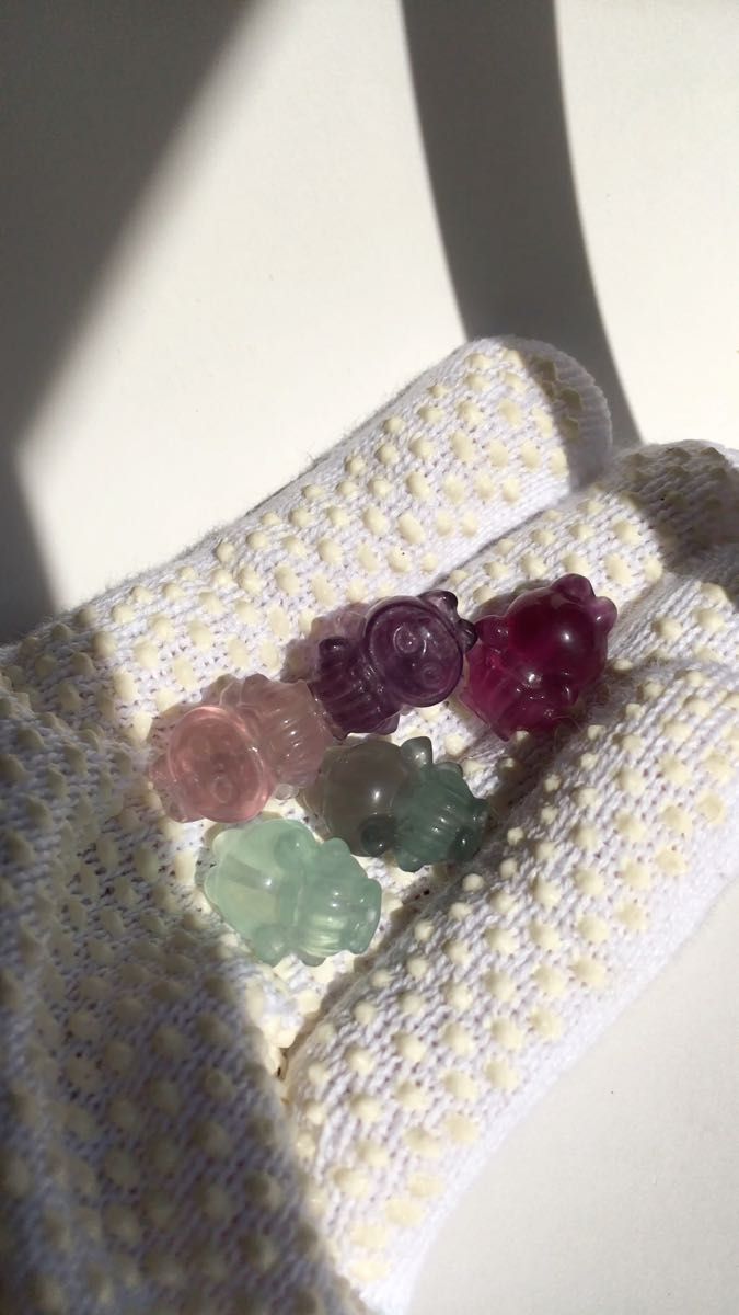 フローライト フクロウ? 5匹セット18g