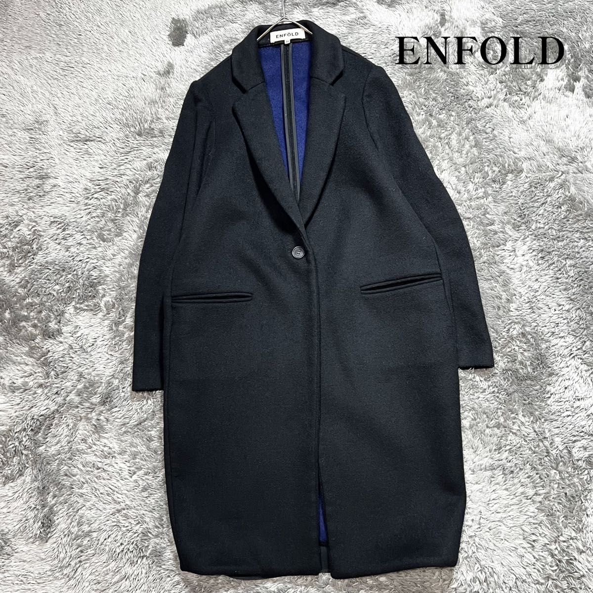 ENFOLD エンフォルド レディース ウール チェスターコート ENFOLD エンフォルド レディース ウール チェスターコート