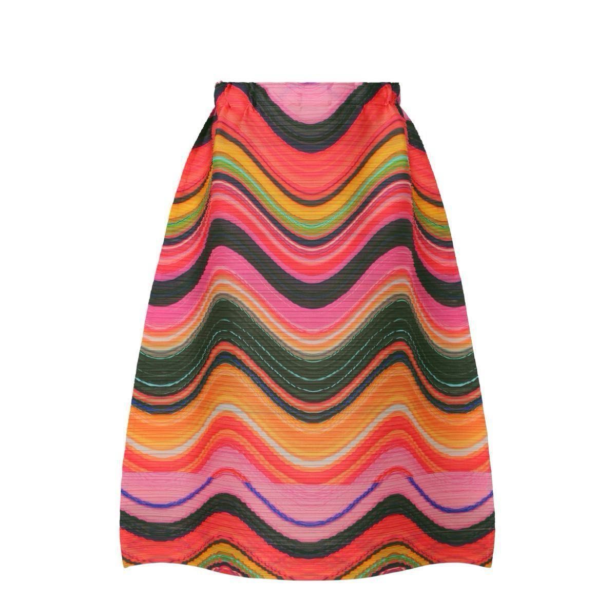 PLEATS PLEASE ISSEYMIYAKE 横段横プリーツスカート PLEATS PLEASE ISSEYMIYAKE 横段横プリーツスカート