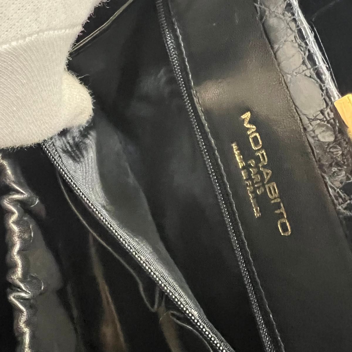極美品 MORABITO モラビト フランス製/クロコダイルレザー ワニ 極美品 MORABITO モラビト フランス製/クロコダイルレザー ワニ