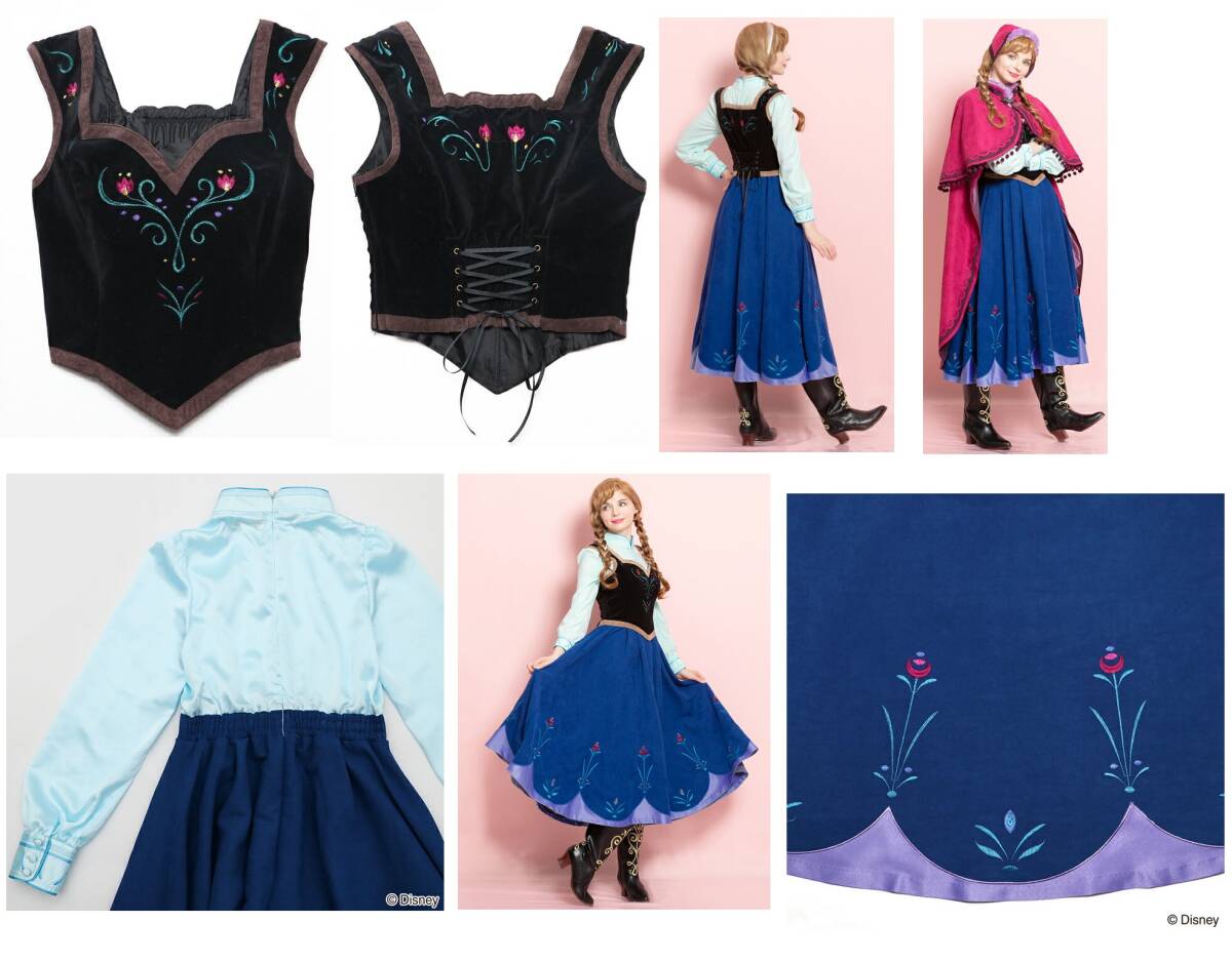 シークレットハニー ディズニー アナ雪 雪山 ドレス&ケープ帽子 シークレットハニー ディズニー アナ雪 雪山 ドレス&ケープ帽子