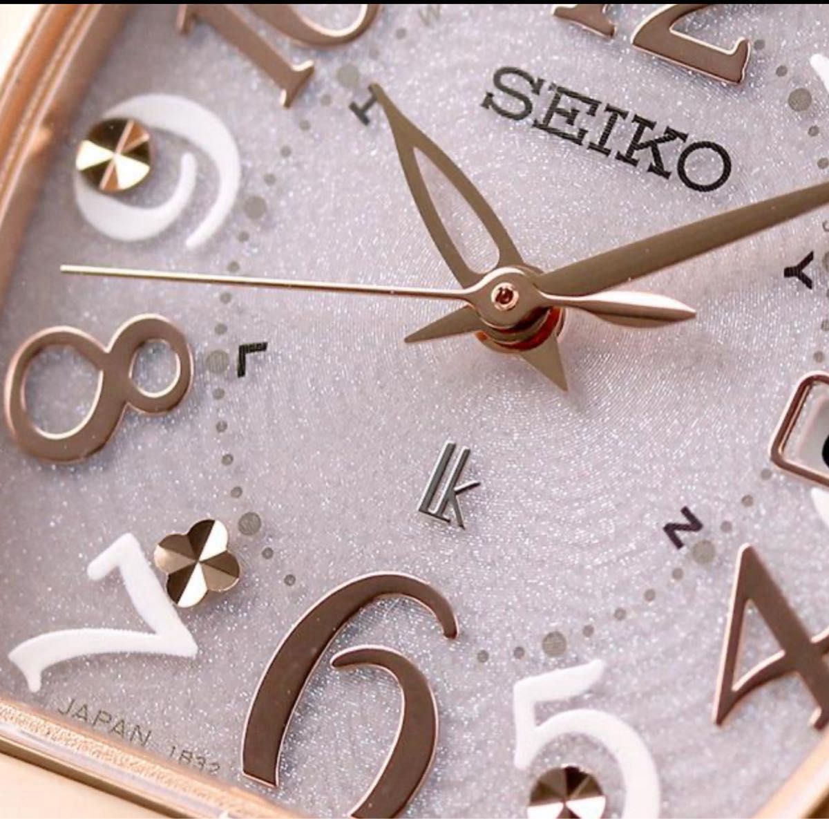 稼働 良品 SEIKO lk トノー 電波時計 レディース ピンクゴールド 稼働 良品 SEIKO lk トノー 電波時計 レディース ピンクゴールド