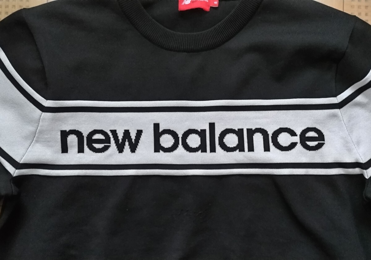 即決 New Balance GOLF クルーネックニット ブラック 5サイズ L