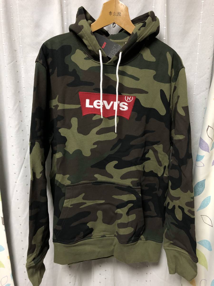 新品 Levi’s Logo parka Camo XL リーバイス 迷彩 ハウス box ロゴ カモ パーカー hoodie