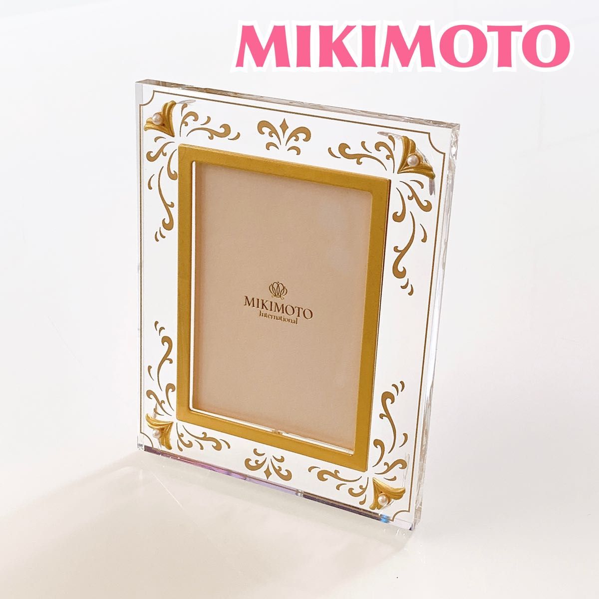 匿名配送】MIKIMOTO ミキモトフォトフレーム 写真立て パール 匿名配送】MIKIMOTO ミキモトフォトフレーム 写真立て パール