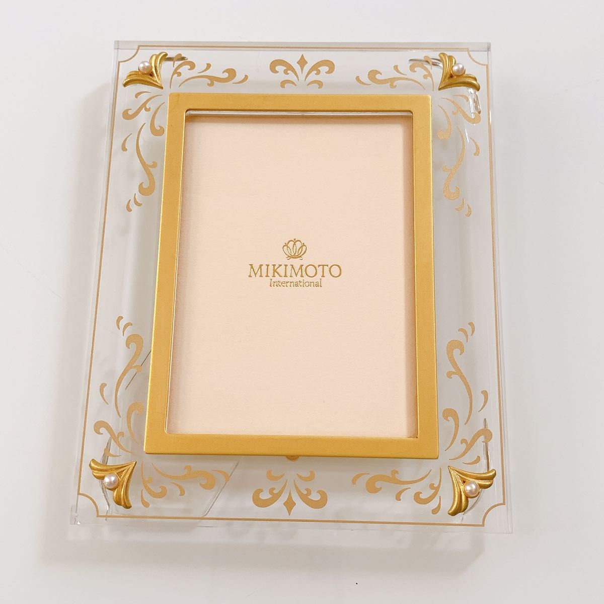 匿名配送】MIKIMOTO ミキモトフォトフレーム 写真立て パール 匿名配送】MIKIMOTO ミキモトフォトフレーム 写真立て パール