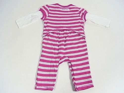 DKNY Donna Karan New York baby для девочки длинный рукав окантовка комбинезон 0-3 месяцев для 60cm( розовый )