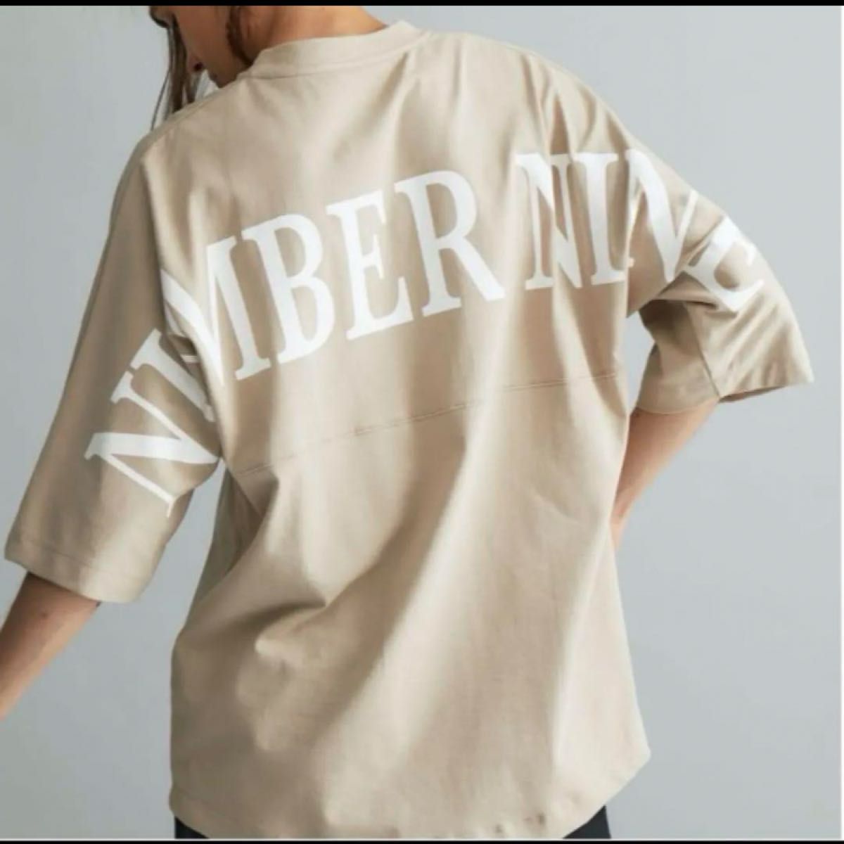 【NUMBER (N)INE】ビッグシルエット ロゴ バックプリントTシャツ