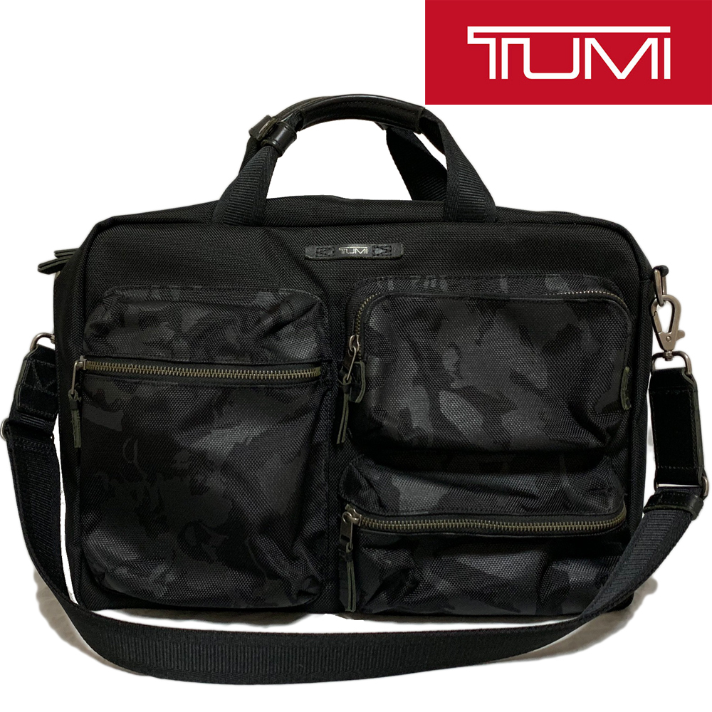 TUMI DALSTON【61013 DCM】迷彩 2WAY ビジネスバッグ ショルダーバッグ ブリーフケース 黒 CAMO カモフラ カモフラージュ ダルストン