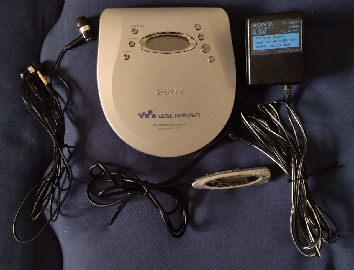 動作確認済 SONY ポータブルCDウォークマン D-E777 Walkman Yahoo!オークション - SONY ポータブルCDウォークマン D-E777