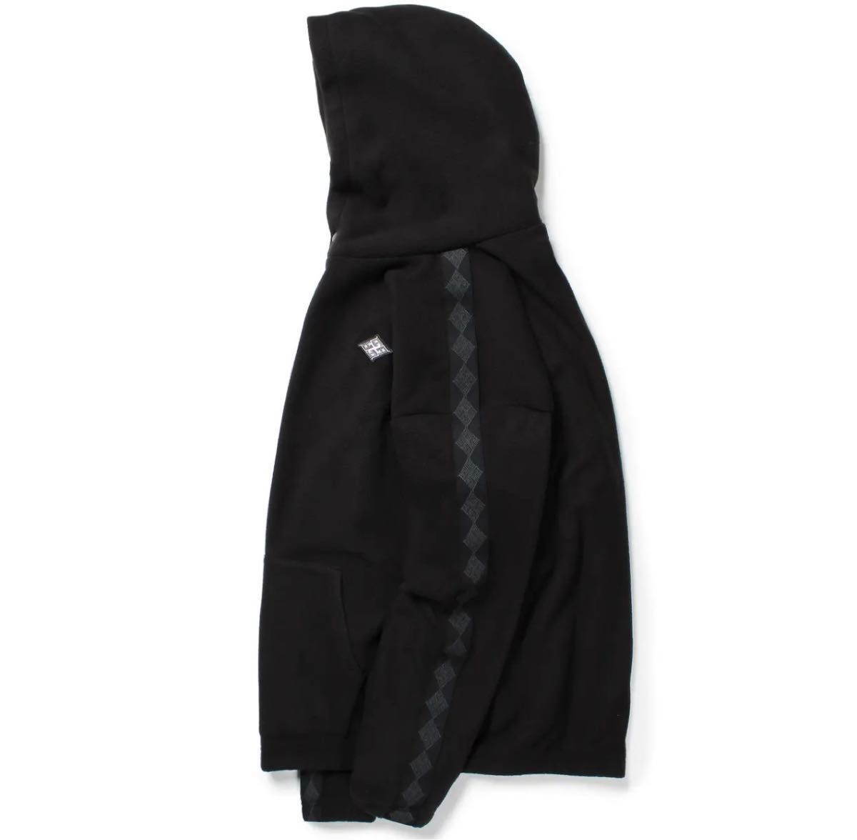 麻家紋 SIDE STRIPED FLEECE HOODED SHIRT BUDSPOOL 舐達麻 麻家紋 SIDE STRIPED FLEECE HOODED SHIRT BUDSPOOL 舐達麻