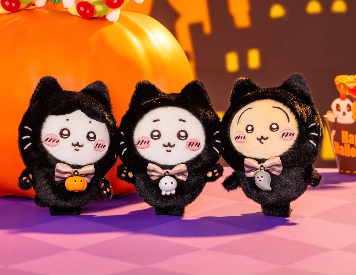 上品】 2024 ハロウィン ちいかわ 3種セット うさぎ 黒猫の 上品】 2024 ハロウィン ちいかわ 3種セット うさぎ 黒猫の