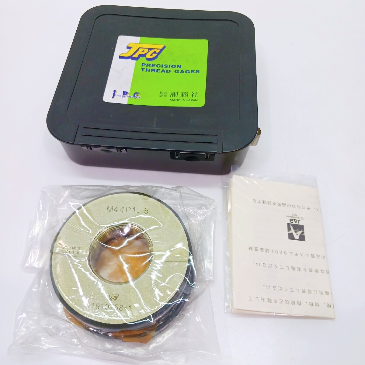 ◎未使用品◎ 測範社 限界 ねじ リングゲージ M44 P1.5 GRⅡ ◎未使用品◎ 測範社 限界 ねじ リングゲージ M44 P1.5 GRⅡ