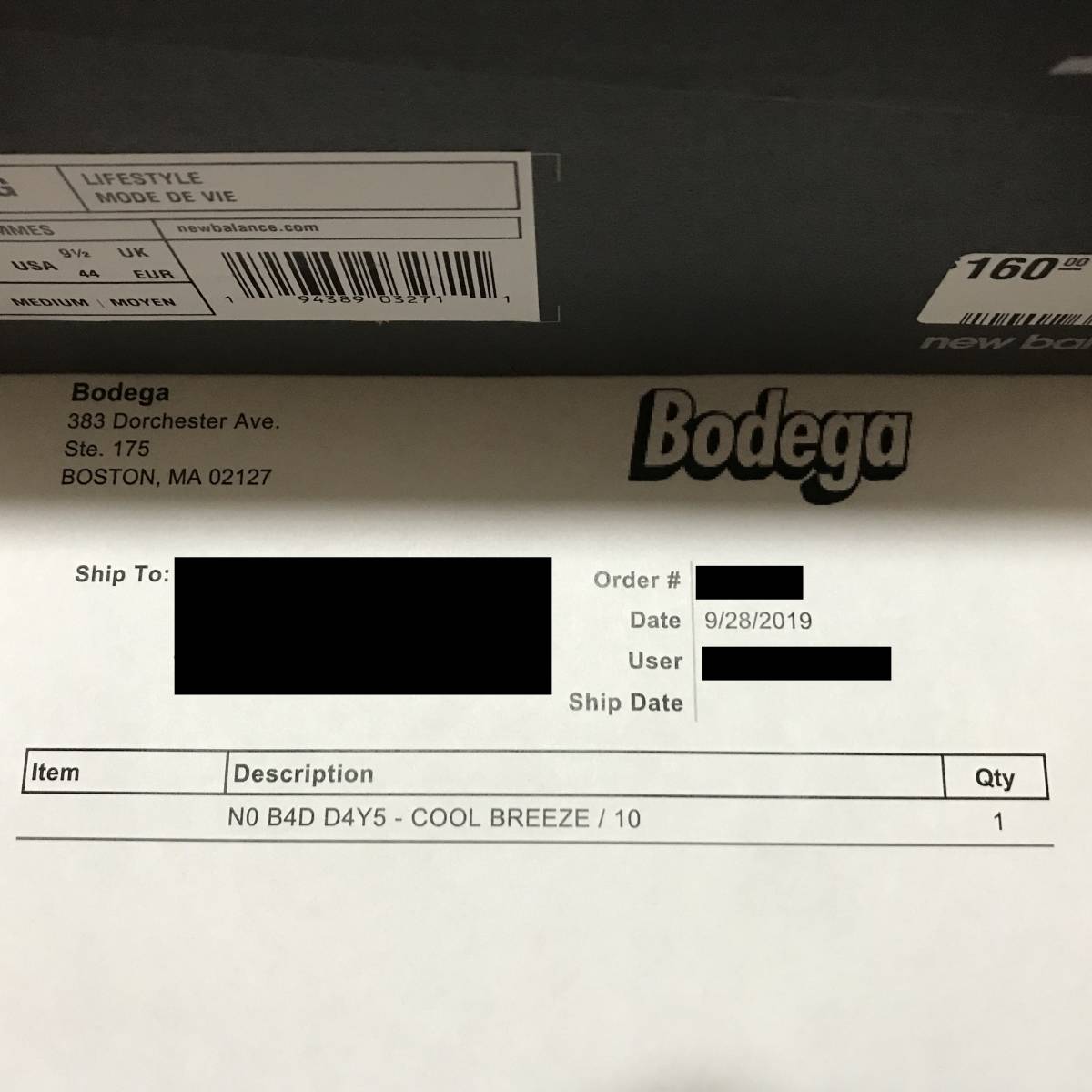 Bodega New Balance 997S NO BAD DAYS 28cm　ボデガ ニューバランス ノー バッド デイズ MS997JBG スニーカー コラボ US10_画像6